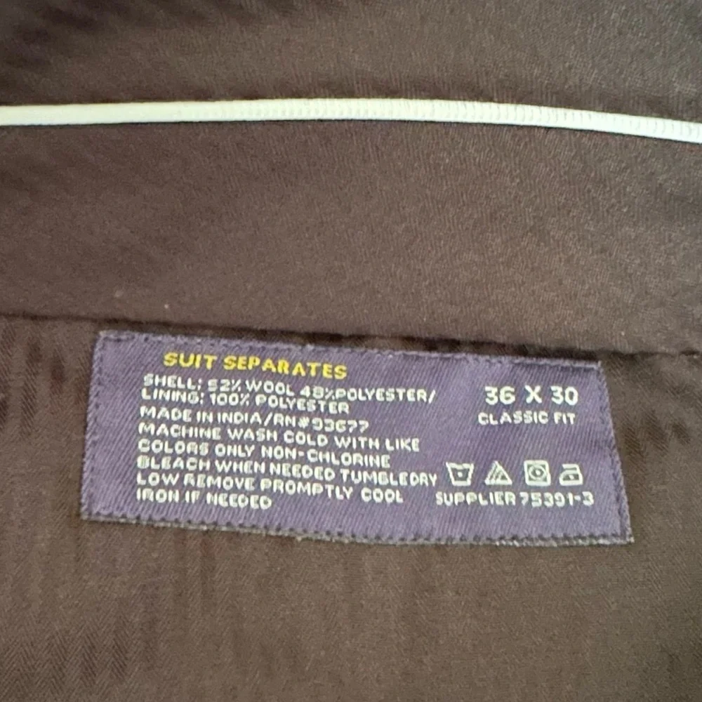 Stanford Travel Suit Separates Classic Fit Pants Size 36 X 30
